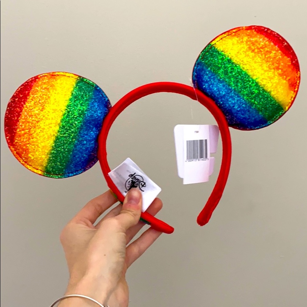 Disney Mickey Minnie Mouse Pride Love Rainbow Ears